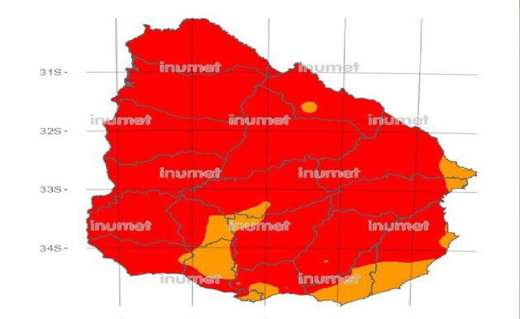 Uruguay: Inumet y Bomberos advierten por “riesgo muy alto” de incendios en casi todo el país