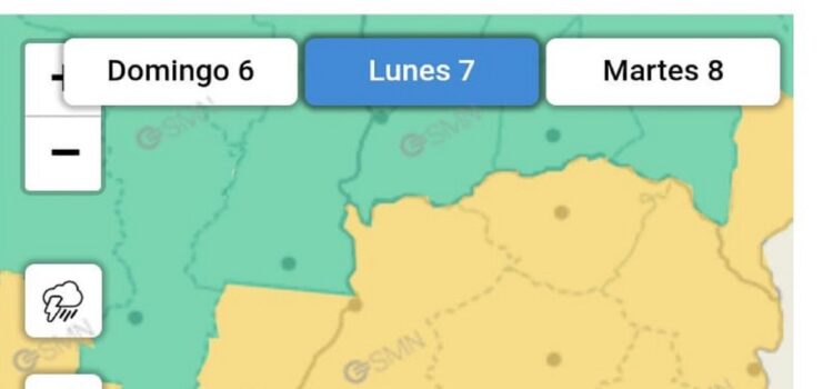 Alcanza a todo Entre Ríos la alerta amarilla emitida para este lunes