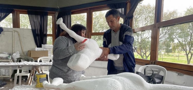 Culminó con éxito el taller de tallado en telgopor