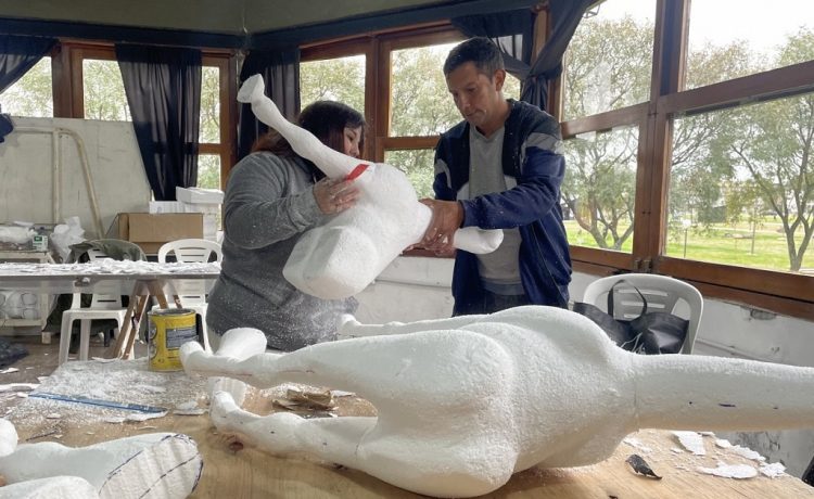 Culminó con éxito el taller de tallado en telgopor