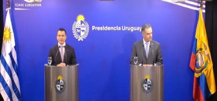Yamandú Orsi se reunió con Daniel Noboa y acordaron medidas de seguridad en conjunto
