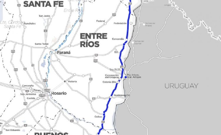 Dos rutas y un puente que atraviesan Entre Ríos serían los primeros a privatizar por Nación