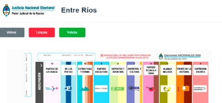 Habilitaron un simulador para practicar el voto con la Boleta Única de Papel
