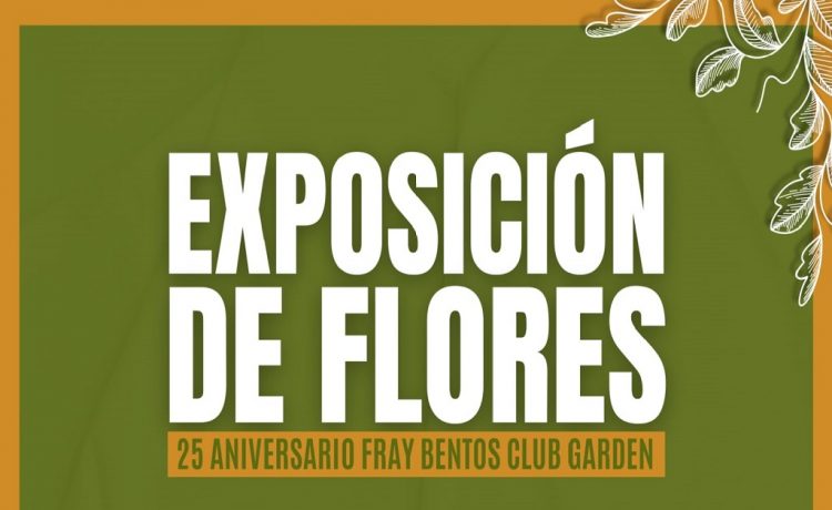 Exposición de flores por el 25° aniversario del Fray Bentos Club Garden