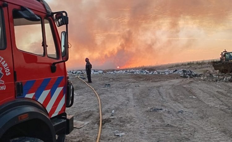 El control del incendio en el Ecoparque demostró la eficiencia del trabajo en conjunto