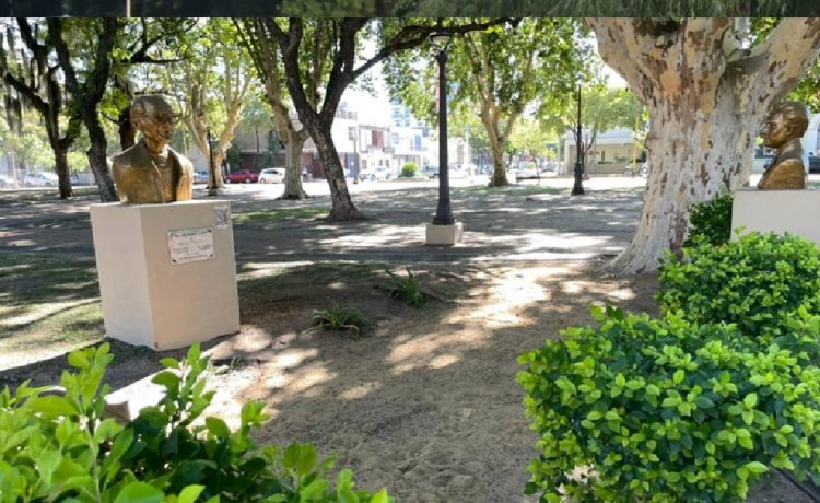 Se iniciaron las tareas de limpieza y puesta en valor de la plaza San Martín