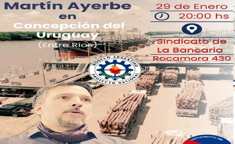 Martín Miguel Ayerbe brindará una charla este jueves en Concepción del Uruguay