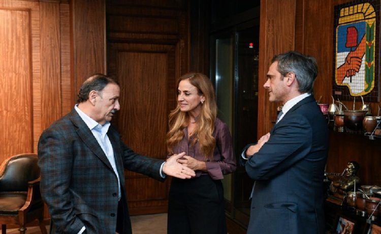 Michel, Bordet y Bahl, con agenda federal: se reunieron con el gobernador de La Rioja