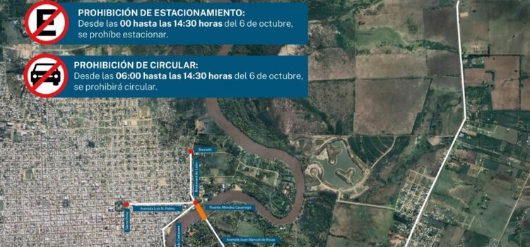 Gualeguaychú: Aviso importante: prohibición de estacionamiento y circulación durante el Ironman 5150