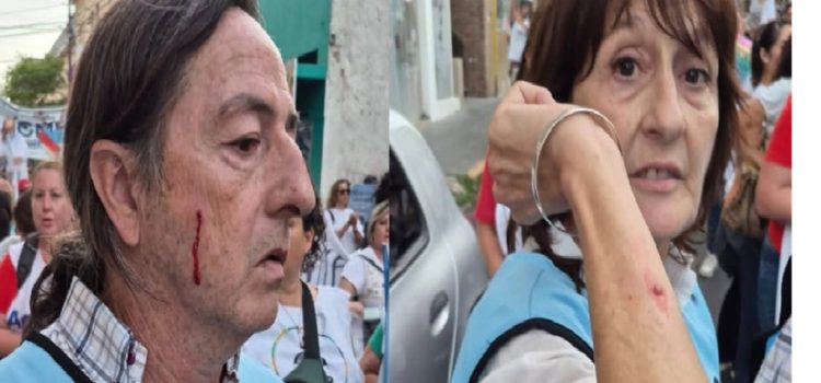 Docente agredido en la marcha provincial