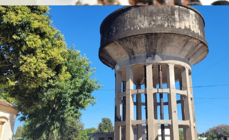 Avanza la restauración de la centenaria estructura del “viejo tanque” de Obras Sanitarias