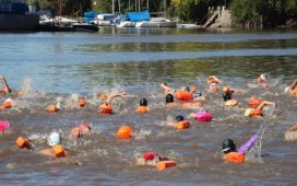 Más de 200 nadadores cerraron la temporada del Campeonato de Aguas Abiertas en Gualeguaychú