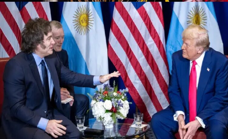 Javier Milei volvió a cuestionar "las restricciones del Mercosur" para avanzar con un TLC con Estados Unidos