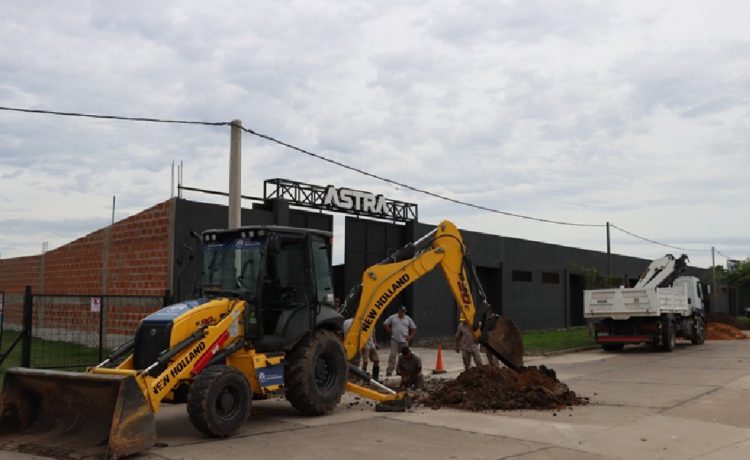 El Gobierno avanza con la conexión cloacal del Espacio Astra