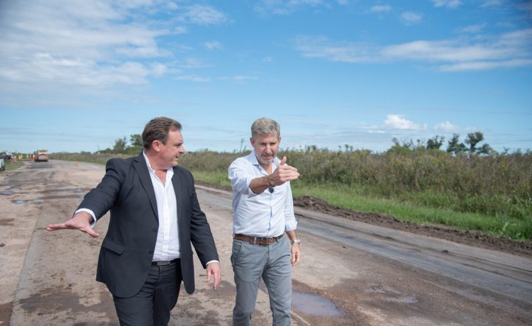 El gobernador recorrió las obras de la ruta provincial 51 en Larroque