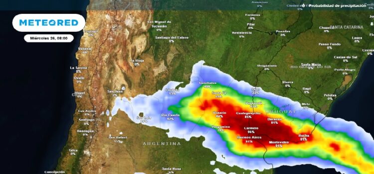 Tormentas fuertes y calor extremo en Argentina: alerta roja vigente para gran parte del país