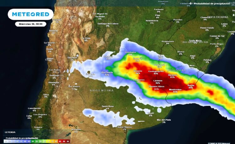 Tormentas fuertes y calor extremo en Argentina: alerta roja vigente para gran parte del país