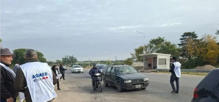 Con volanteadas en rutas y accesos, Agmer salió a visibilizar el impacto de la reforma jubilatoria