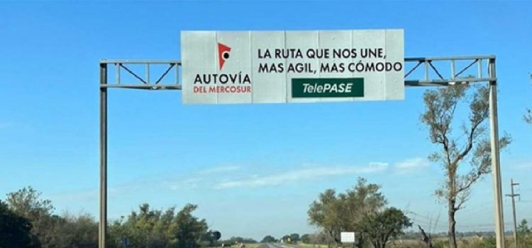 peje Autovía del Mercosur informa sobre un nuevo cuadro tarifario