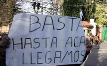 El reclamo en la calle no tiene dueño en democraciademocracia