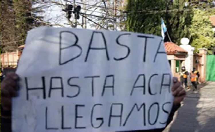 El reclamo en la calle no tiene dueño en democraciademocracia