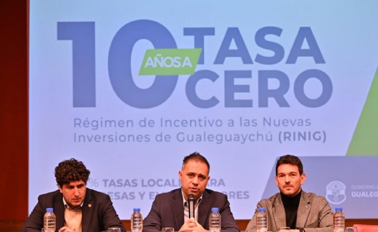 0 tasas por 10 años: Davico anunció incentivos para nuevas inversiones en Gualeguaychú