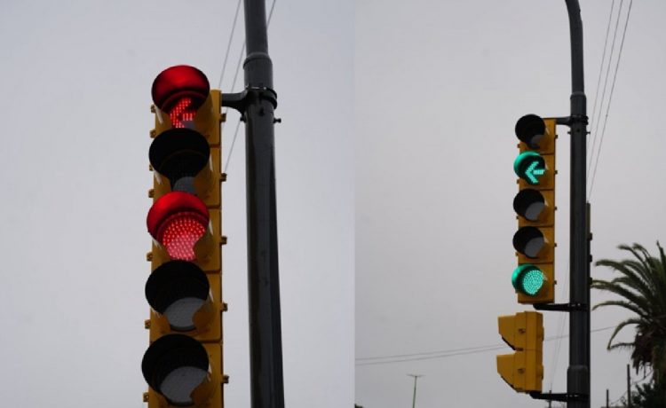 Seguridad vial: nuevo semáforo en Boulevard Daneri y La Rioja