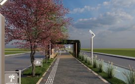 Davico anunció la reconstrucción y modernización de las plazoletas de Avenida Parque