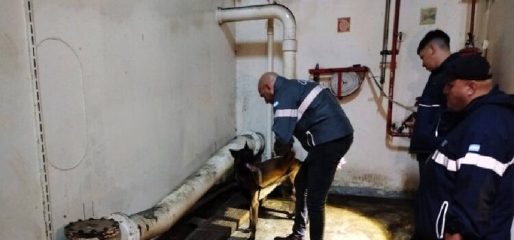 Cocaína a bordo en embarcación procedente de Uruguay que amarró al sur de Entre Ríos