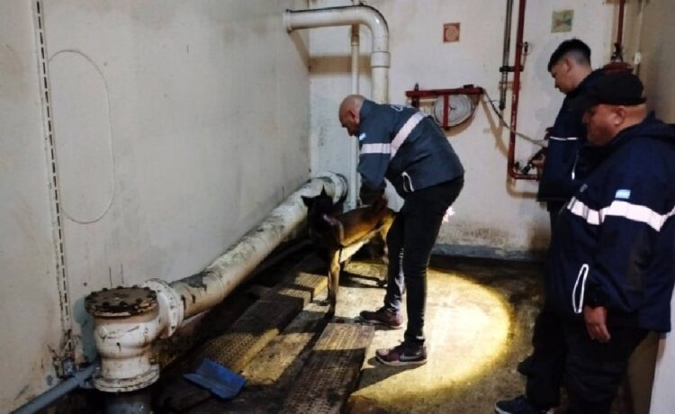 Cocaína a bordo en embarcación procedente de Uruguay que amarró al sur de Entre Ríos