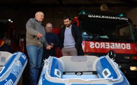 Gualeguaychú fue sede de la entrega de embarcaciones para bomberos voluntarios
