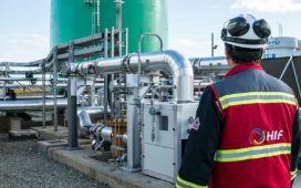 Promesa. HIF Global reduciría un 35% la superficie de su planta frente a Colón y reubicaría las chimeneas