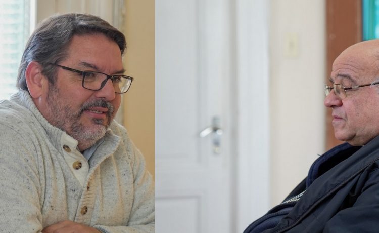 El intendente, Arq. Guillermo Levratto recibió al Obispo de la Diócesis de Salto, Mons. Eduardo Fajardo, quien visitó la ciudad de Fray Bentos en el marco de su recorrida