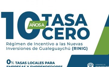 Se creó el Régimen de Incentivo a las Nuevas Inversiones de Gualeguaychú