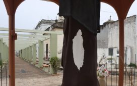 Inician la restauración de la imagen de Santa Clara en el Cementerio Norte