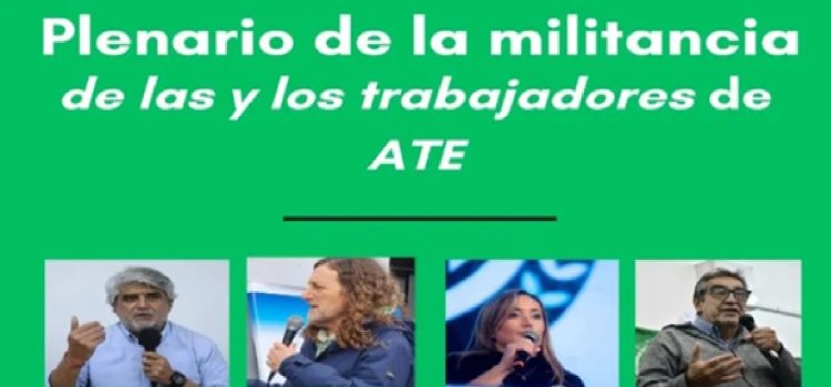 En Concordia, ATE realizará este sábado un Plenario de la Militancia de los Trabajadores
