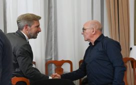 Los gremios destacaron el compromiso de Frigerio con la crisis de Granja Tres Arroyos