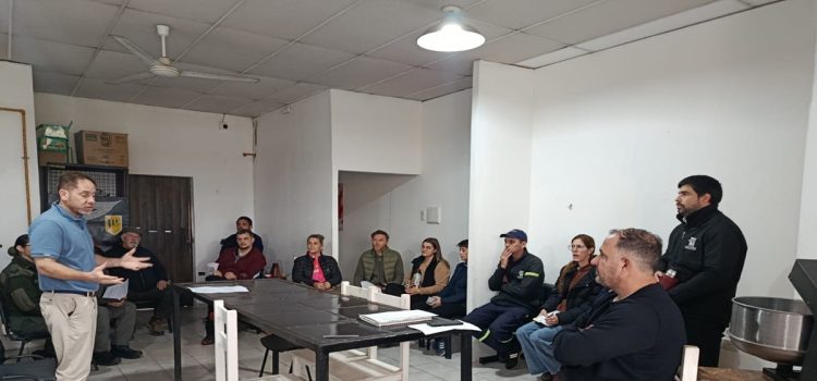 Se realizó una reunión para conformar la Junta Municipal de Defensa Civil en Pueblo Belgrano