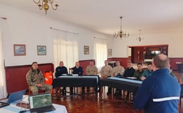 El Gobierno y las fuerzas coordinaron acciones preventivas ante una eventual crecida del río Gualeguaychú