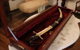 El sable corvo de San Martín, patrimonio del Museo Casa de Haedo