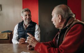 Frigerio visitó a Víctor Velázquez, uno de los grandes maestros de la música popular argentina
