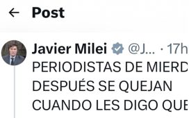 milei y los posteos en x