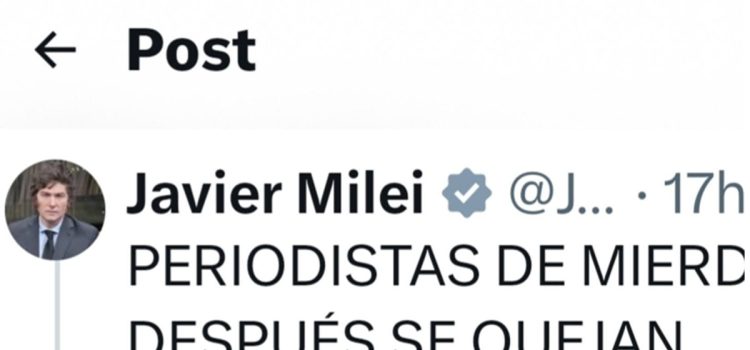 milei y los posteos en x