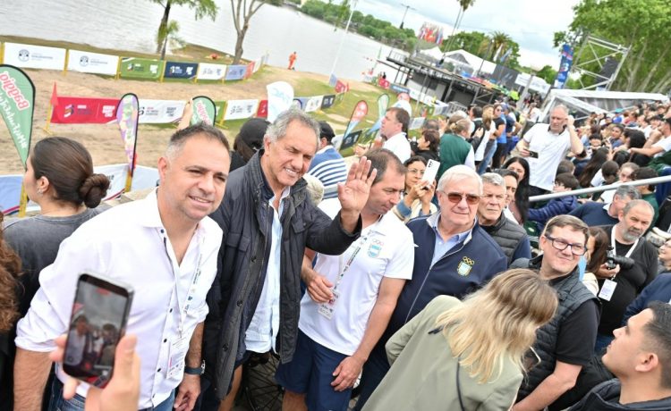 Davico y Scioli destacaron el impacto del Mundial de Canotaje en Gualeguaychú