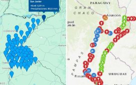 Por las lluvias en el norte repuntó otra vez el Río Uruguay y hay localidades en alerta
