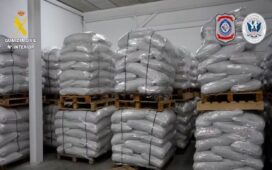 España incautó cuatro toneladas de cocaína en un contenedor que pasó por Uruguay