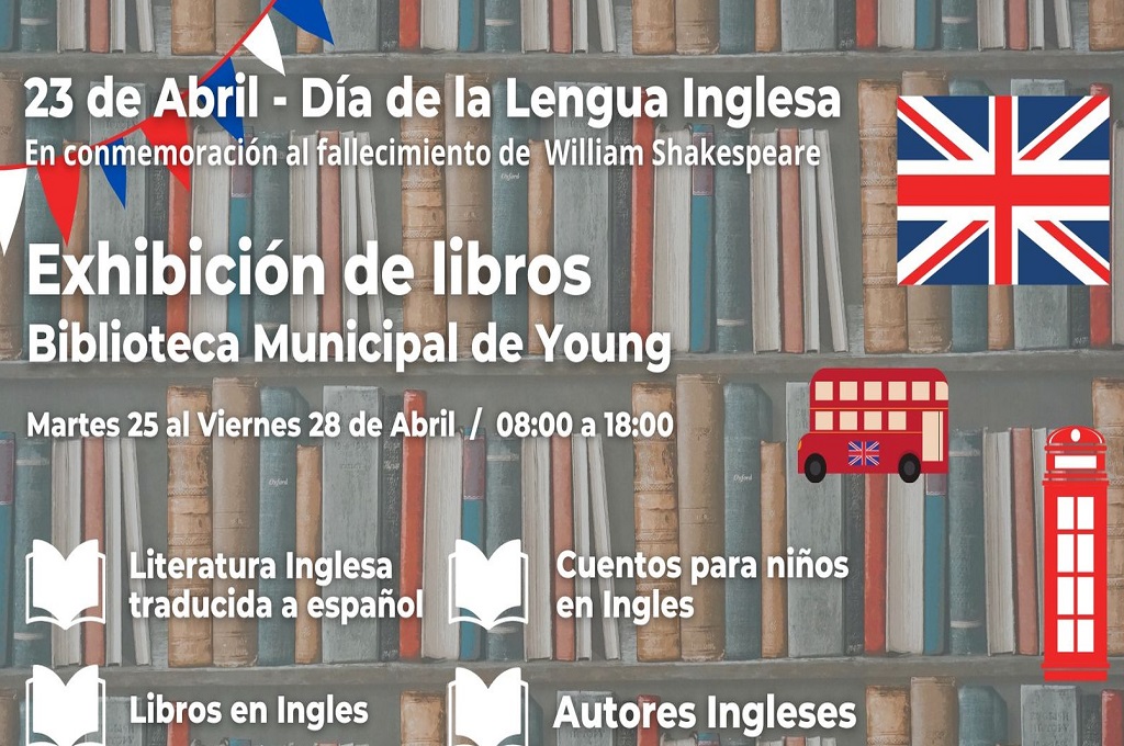 Young: Exhibición de Libros en el marco del Día de la Lengua Inglesa