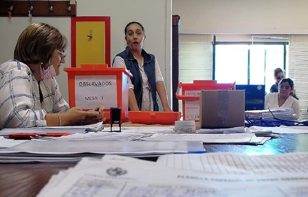 escrutinio final en Rio Negro