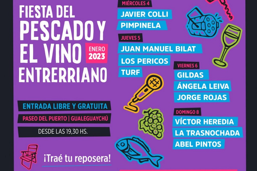 ¡Vení y disfruta de la Fiesta del Pescado y el Vino Entrerriano 2023!
