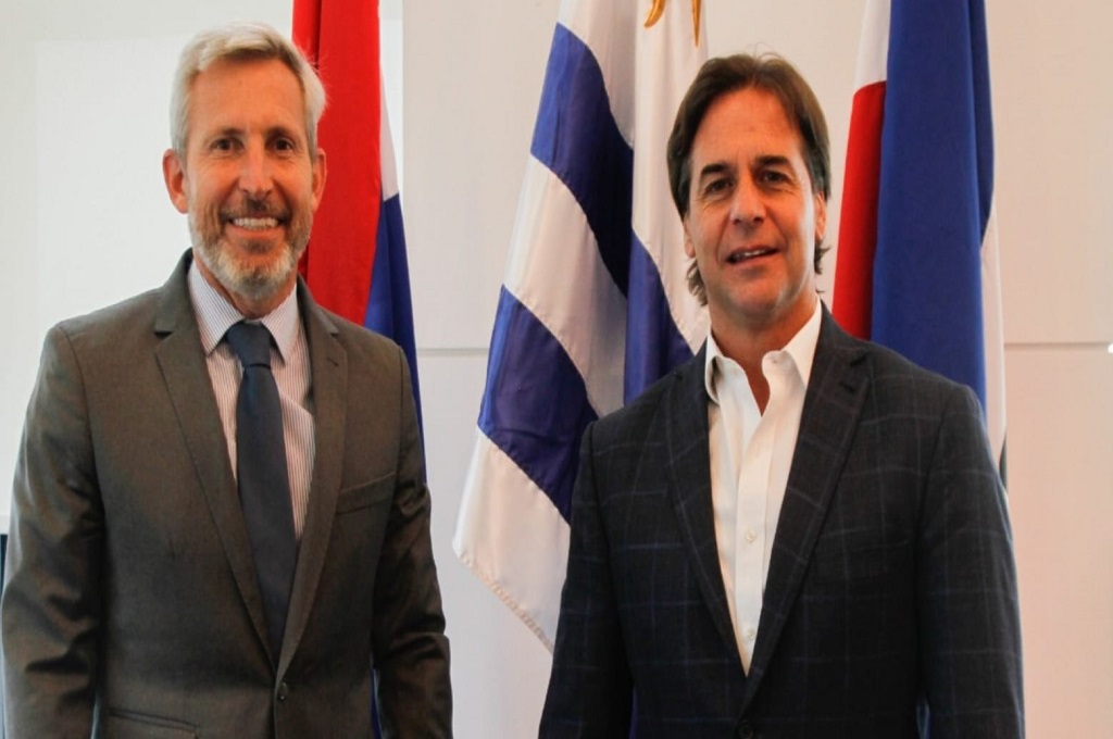 Frigerio y Lacalle Pou coincidieron en la necesidad de mejorar los procesos de integración